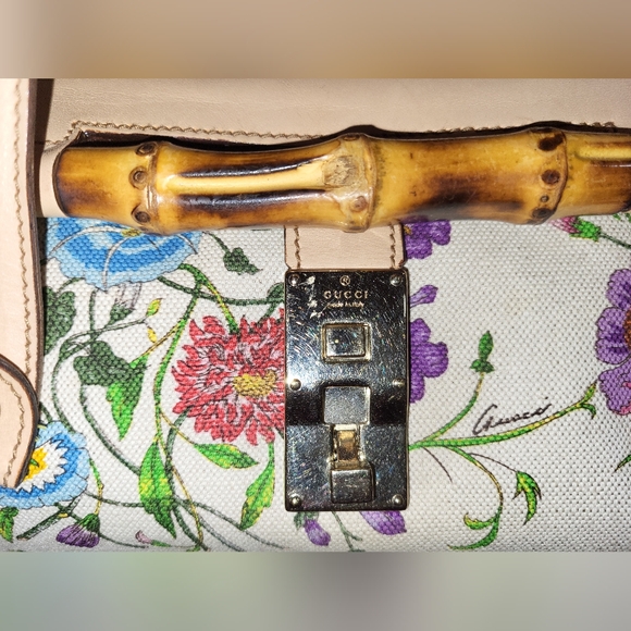Gucci Bamboo Leather Flora - Picture 6 of 9
